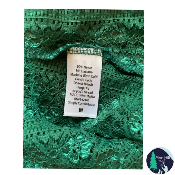 Elegant Green Lace Kimono/Cover-up by LulaRoe, Worn Once! Size 10-18/Medium - Picture 3 of 5
